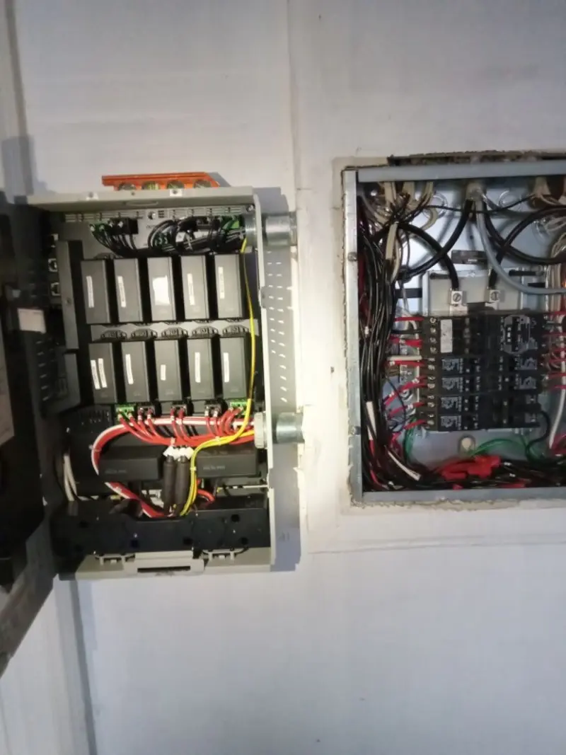 Electrical panel upgrade completed for Ring Doorbell Installation in Crowley